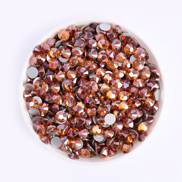 Sunset Glow Glass Flat Back Rhinestones WholesaleRhinestone