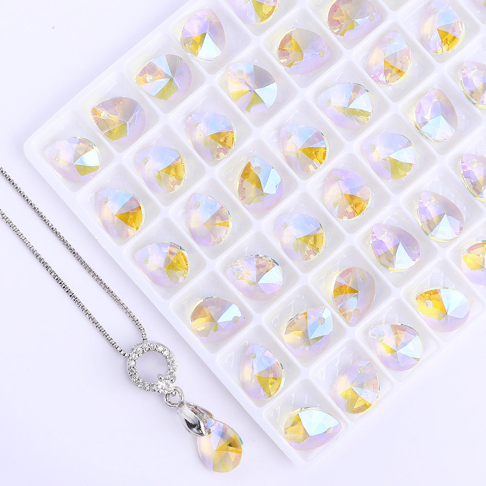 Paradise Shine Xilion Mini Pear Pear Glass Glass Rhinestone Colgante Imagen secundaria del producto