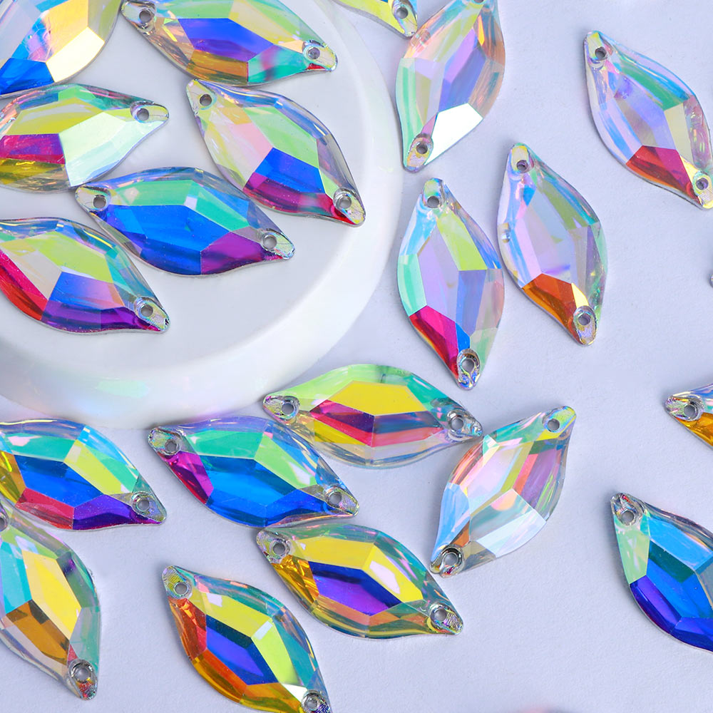 Mermaid Crystal AB Resin Sew-on Rhinestones For Dance Costume WholesaleRhinestone