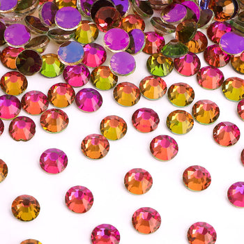 Aurora Rainbow Unfoiled Glass Flat Back Rhinestones WholesaleRhinestone