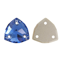 Light Sapphire Trilliant Shape High Quality Glass Sew-on Rhinestones WholesaleRhinestone