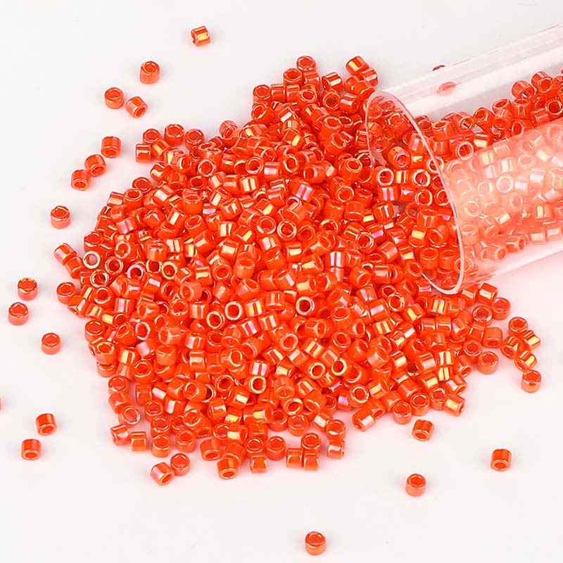 Miyuki Delica Seed Beads 11/0 Opaque Orange AB DB-161 WholesaleRhinestone