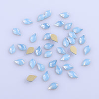 Maple leaves Shape Blue Opal Flat Back Fancy Rhinestones WholesaleRhinestone