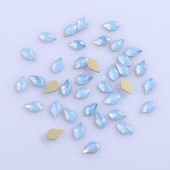 Maple leaves Shape Blue Opal Flat Back Fancy Rhinestones WholesaleRhinestone