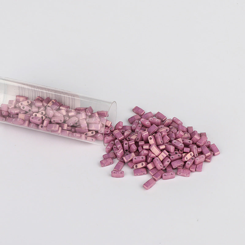 Miyuki Half Tila Glass Seed Beads Opaque Dark Orchid Luster HTL-1867 WholesaleRhinestone