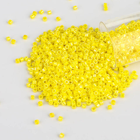 Miyuki Delica Seed Beads 11/0 Opaque Yellow AB DB-160 WholesaleRhinestone