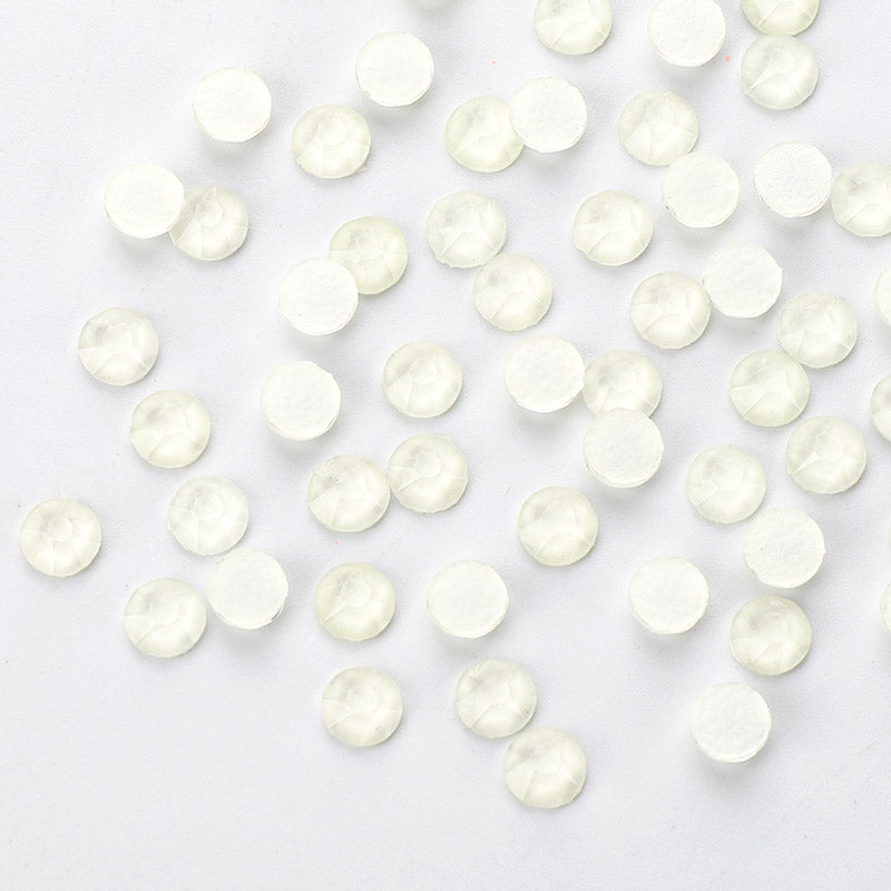 Crystal Neon Glass Flat Back Glue-On Rhinestones 16 Cut Facets WholesaleRhinestone