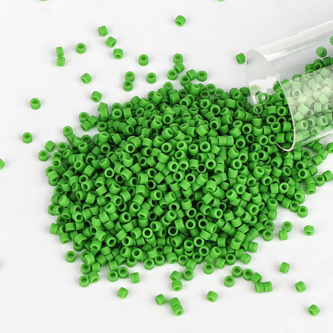 Miyuki Delica Seed Beads 11/0 Opaque Matte Green DB-754 WholesaleRhinestone