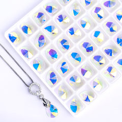 Crystal AB XILION Mini Pear High Quality Glass Rhinestone Pendant WholesaleRhinestone