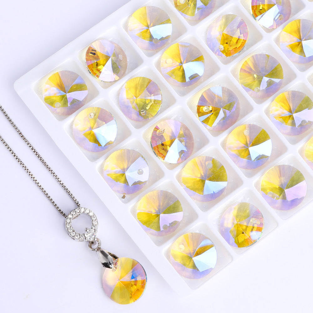 Paradise Shine Rivoli High Quality Glass Rhinestone Pendant WholesaleRhinestone