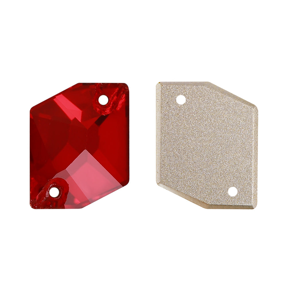 Light Siam Cosmic Shape High Quality Glass Sew-on Rhinestones Secondary image