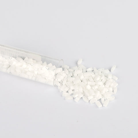 Miyuki Half Tila Glass Seed Beads Opaque White HTL-402 WholesaleRhinestone