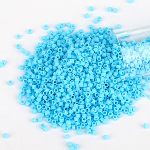 Miyuki Delica Seed Beads 11/0 Opaque Matte Turquoise Blue DB-755 WholesaleRhinestone