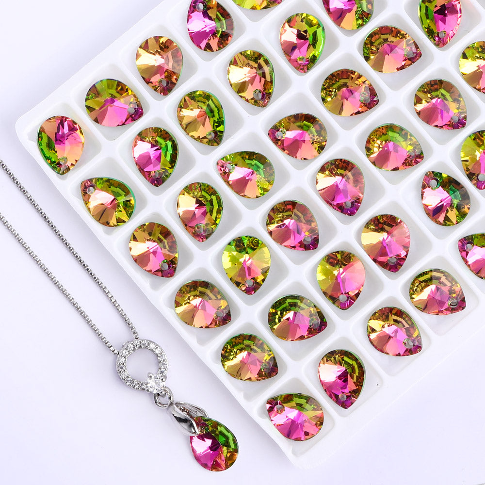 Vitrail Rose Xilion mini pera colgante de diamantes de imitación de vidrio de alta calidad Imagen secundaria del producto