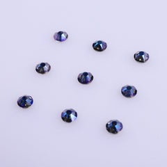 Purple Shadow Glass Flat Back Glue-On Rhinestones 16 Cut Facets In Bulk WholesaleRhinestone