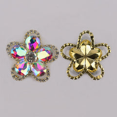 Sew-on Crystal AB Glass Rhinestone Applique RA608 WholesaleRhinestone