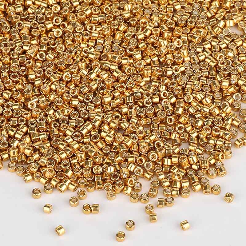 Miyuki Delica Seed Beads 11/0 Galvanized Gold DB-410 WholesaleRhinestone