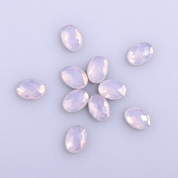 Egg Shape Pink Opal Flat Back Fancy Rhinestones WholesaleRhinestone