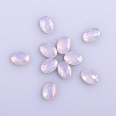 Egg Shape Pink Opal Flat Back Fancy Rhinestones WholesaleRhinestone