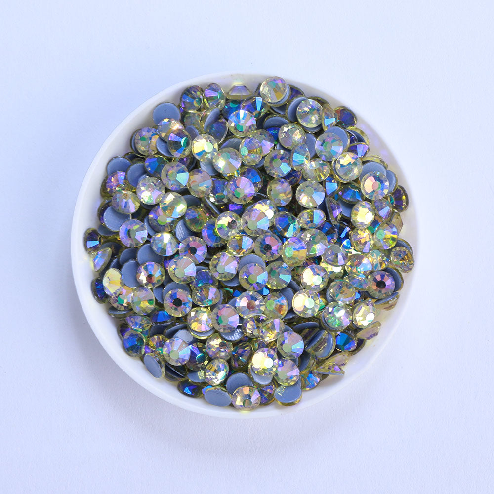 Light Yellow AB Glass HotFix Rhinestones WholesaleRhinestone