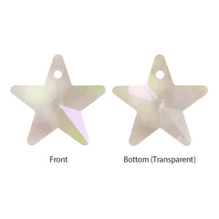 Luminous Green Star Shape High Quality Glass Rhinestone Pendant WholesaleRhinestone