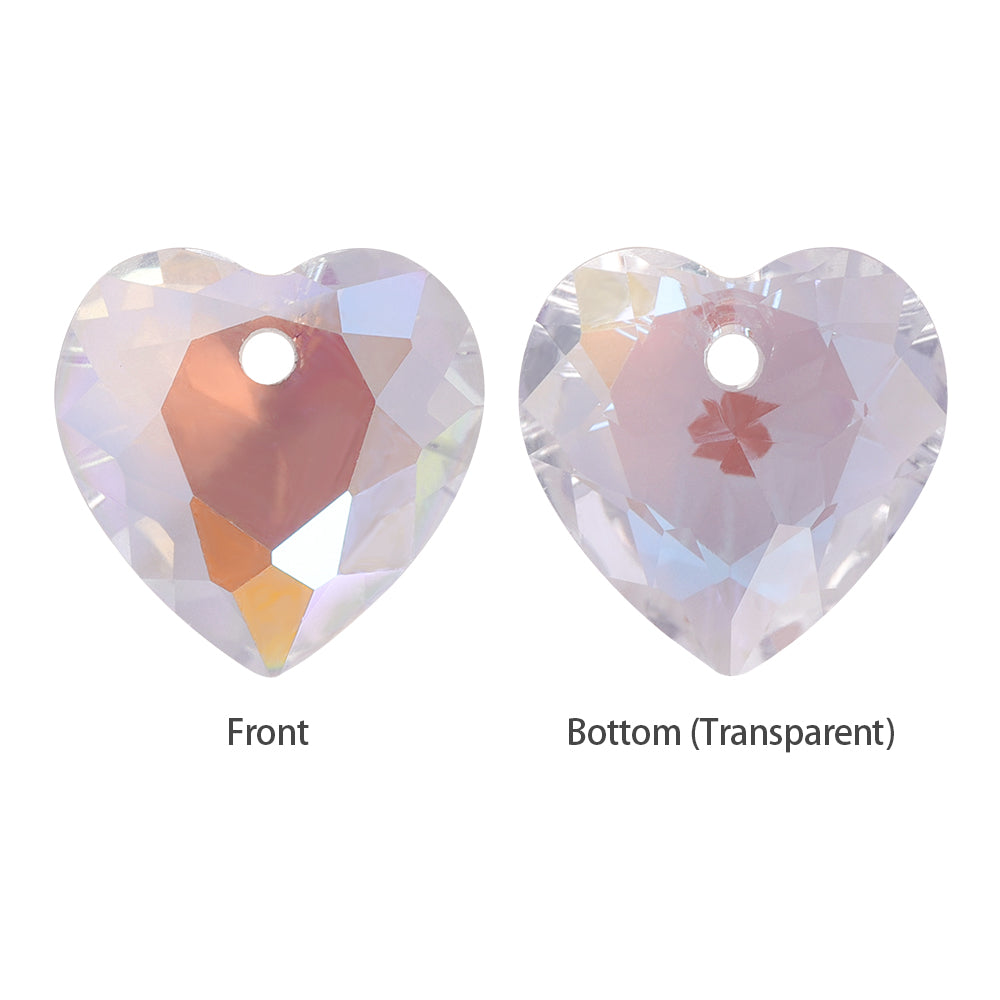 Crystal Shimmer Heart Cut High Quality Glass Rhinestone Pendant WholesaleRhinestone
