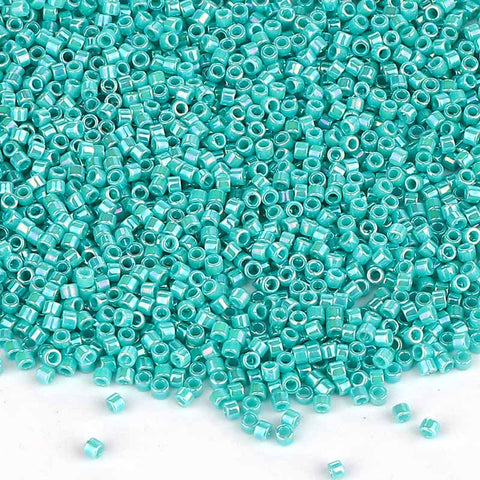 Miyuki Delica Seed Beads 11/0 Opaque Turquoise AB DB-166 WholesaleRhinestone