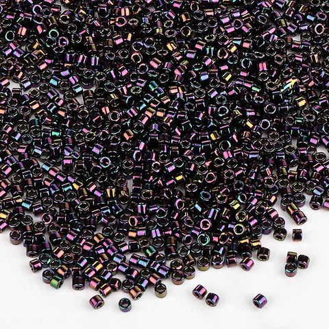 Miyuki Delica Seed Beads 11/0 Metallic Dark Plum Iris DB-4 WholesaleRhinestone