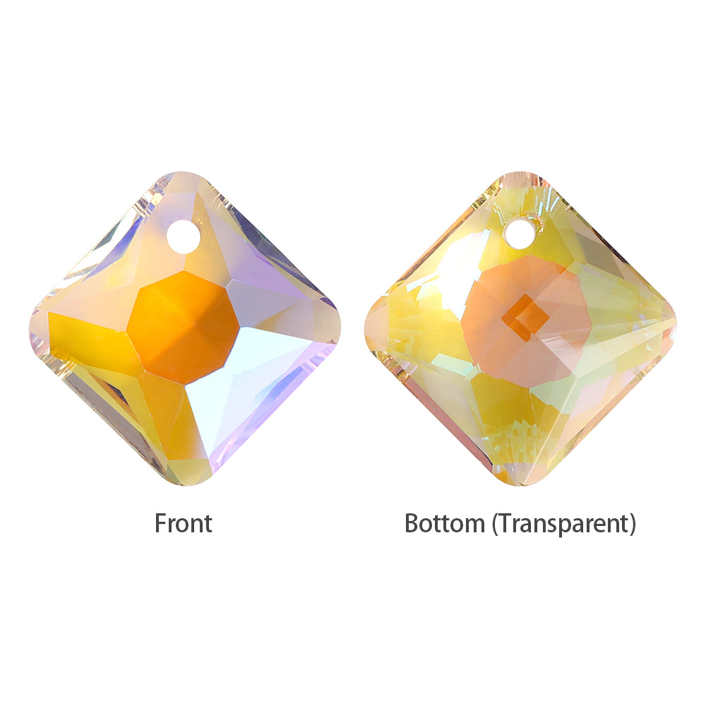 Paradise Shine Princess Cut High Quality Glass Rhinestone Pendant WholesaleRhinestone