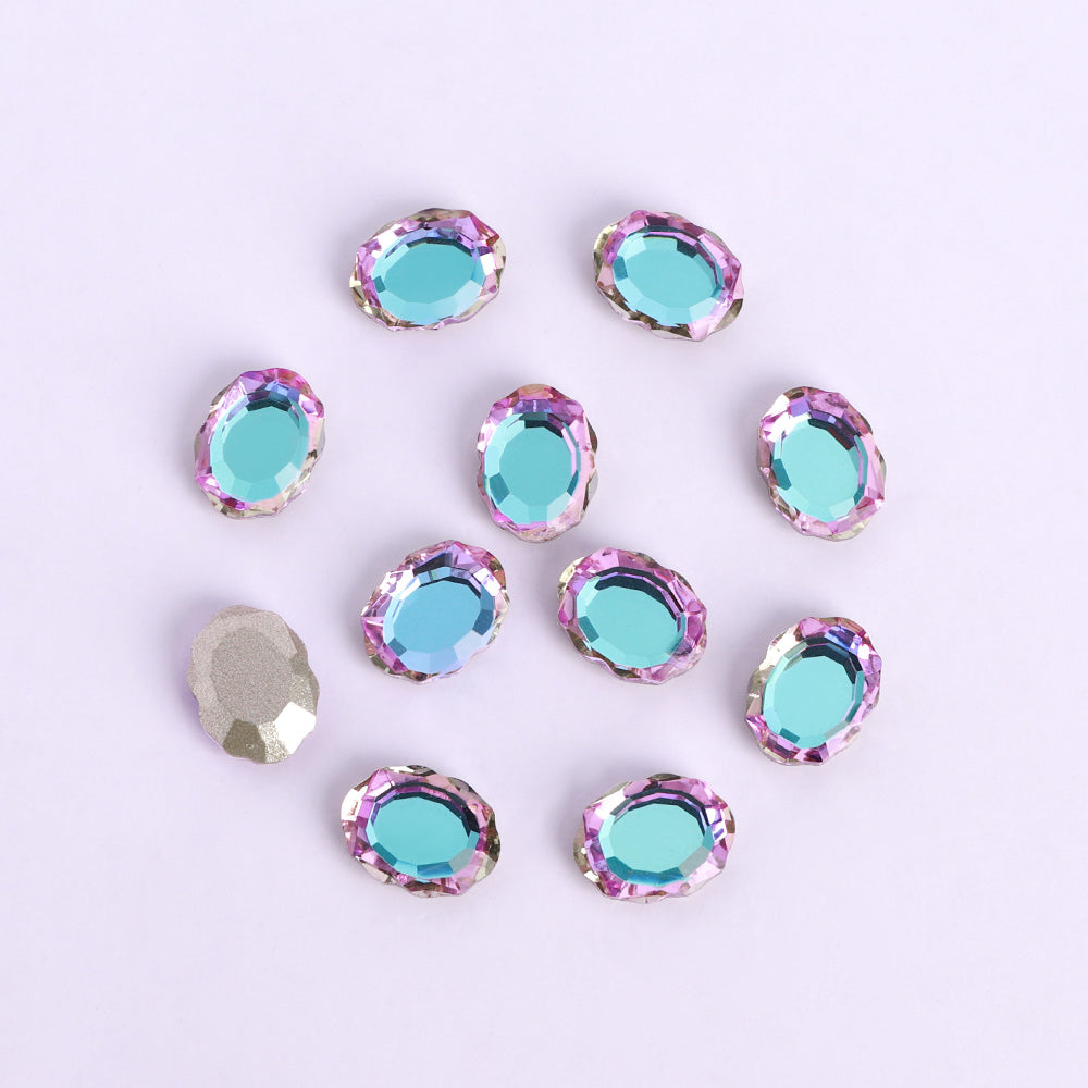 Vitrail Light Magic Mirror Shape Pointed Back Fancy Rhinestones For Nail Art WholesaleRhinestone