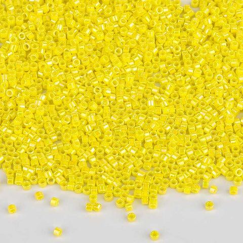 Miyuki Delica Seed Beads 11/0 Opaque Yellow AB DB-160 WholesaleRhinestone