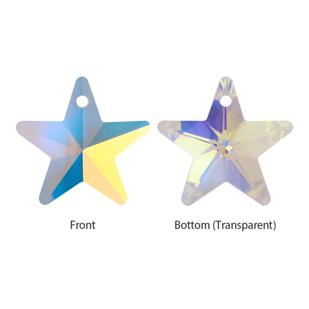 Crystal AB Star Shape High Quality Glass Rhinestone Pendant WholesaleRhinestone