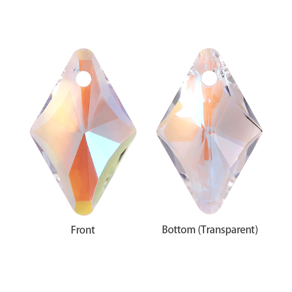 Crystal Shimmer Rhombus High Quality Glass Rhinestone Pendant WholesaleRhinestone