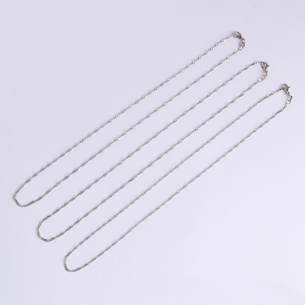 Multi Styles Silver Plated Necklace Chain WholesaleRhinestone