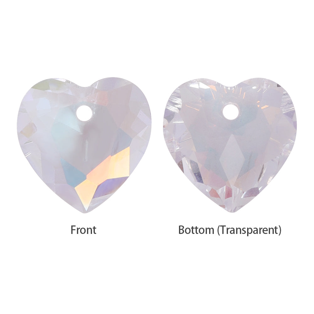 Light Crystal AB Heart Cut High Quality Glass Rhinestone Pendant WholesaleRhinestone