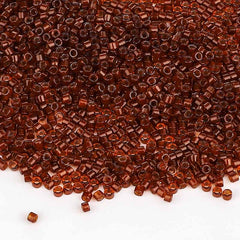 Miyuki Delica Seed Beads 11/0 Dark Topaz Lined Root Beer DB-1392 WholesaleRhinestone