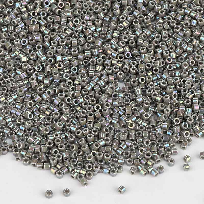 Miyuki Delica Seed Beads 11/0 Opaque Gray AB DB-168 WholesaleRhinestone