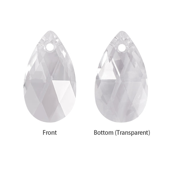 Silver Shade Pear-shaped High Quality Glass Rhinestone Pendant WholesaleRhinestone