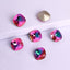 Heliotrope Cushion Square Shape High Quality Glass Pointed Back Fancy Rhinestones WholesaleRhinestone