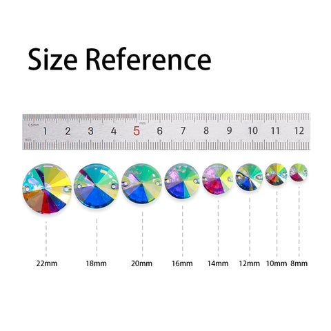 Rivoli Crystal AB Resin Sew-on Rhinestones For Dance Costume WholesaleRhinestone