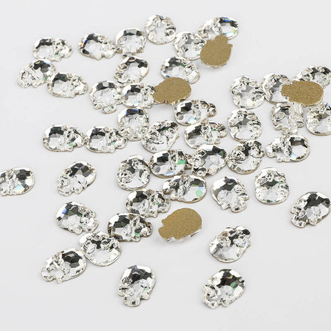 Skull Shape Crystal Flat Back Fancy Rhinestones WholesaleRhinestone