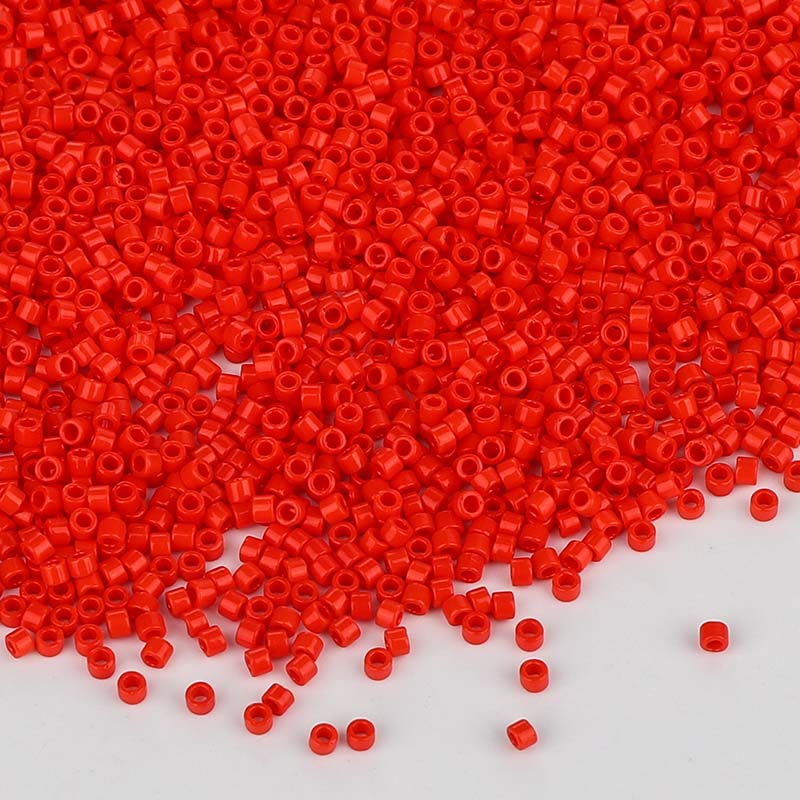 Miyuki Delica Seed Beads 11/0 Opaque Vermillion Red DB-727 WholesaleRhinestone