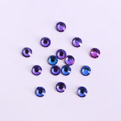 Purple Majesty Glass FlatBack Rhinestones Silver Back WholesaleRhinestone