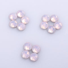 Round Shape Pink Opal Flat Back Fancy Rhinestones WholesaleRhinestone