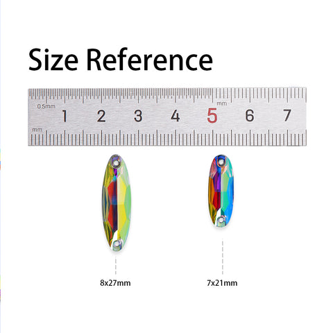Oval Crystal AB Resin Sew-on Rhinestones For Dance Costume WholesaleRhinestone