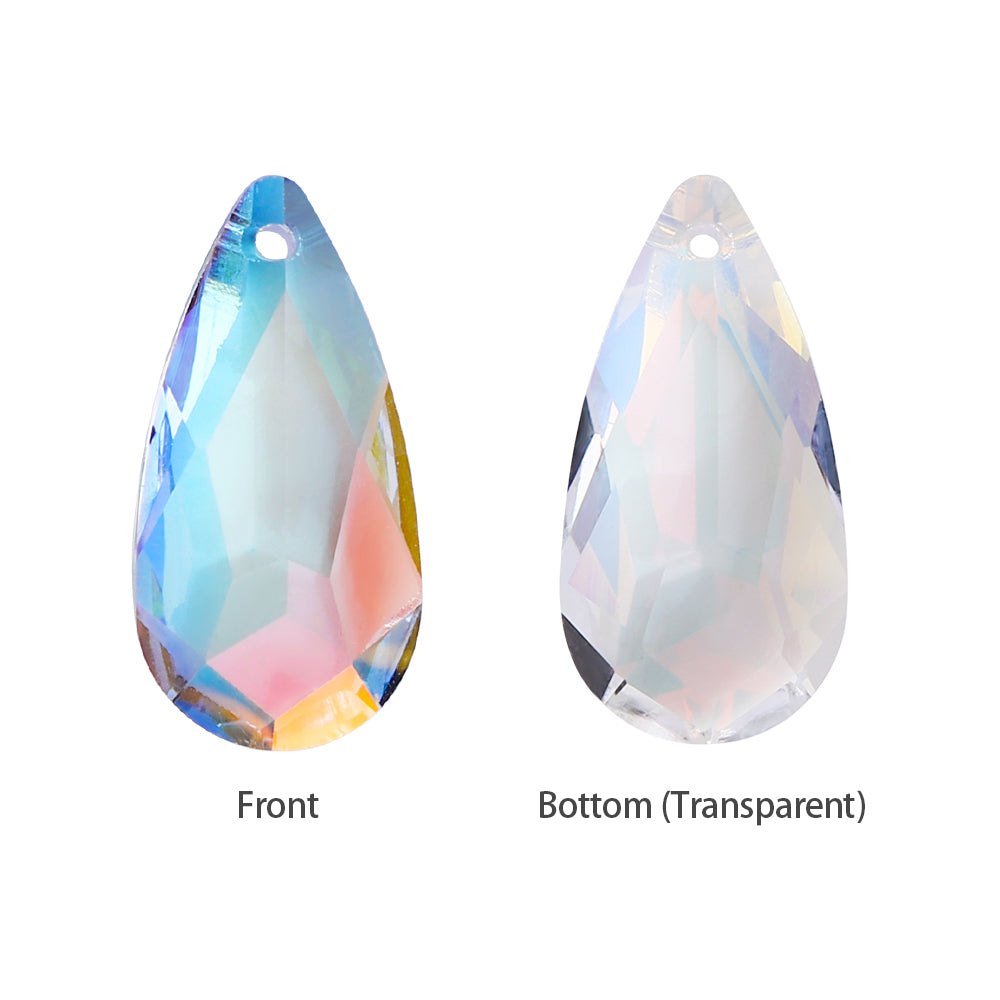 Light Crystal AB Tear Drop High Quality Glass Rhinestone Pendant WholesaleRhinestone