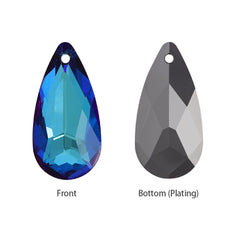 Bermuda Blue Tear Drop High Quality Glass Rhinestone Pendant WholesaleRhinestone