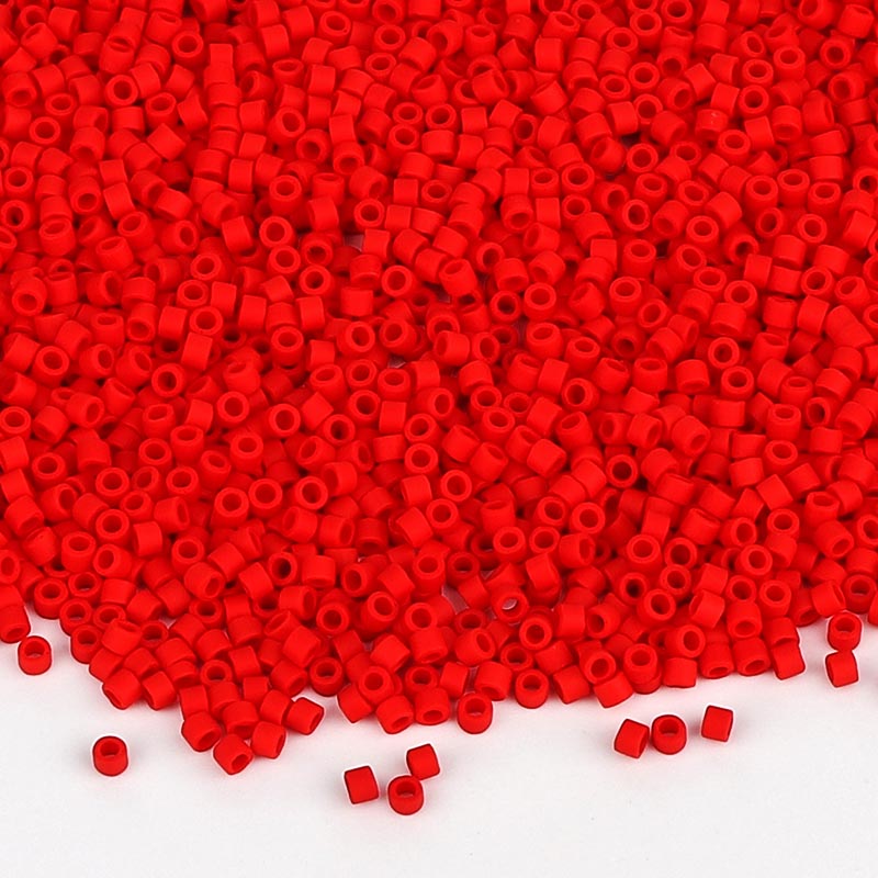 Miyuki Delica Seed Beads 11/0 Opaque Matte Red DB-753 WholesaleRhinestone