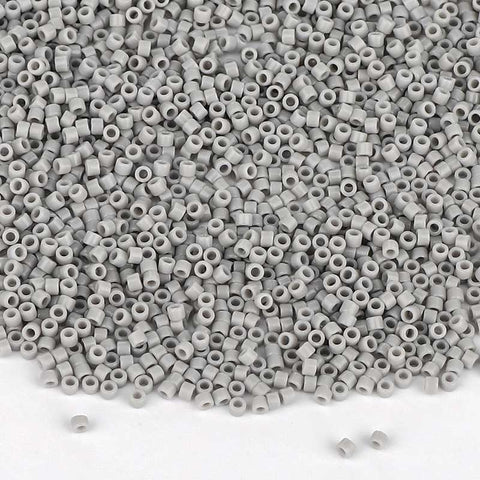 Miyuki Delica Seed Beads 11/0 Matte Opaque Ghost Gray DB-1139 WholesaleRhinestone