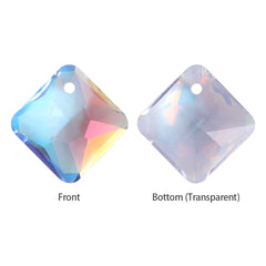 Light Crystal AB Princess Cut High Quality Glass Rhinestone Pendant WholesaleRhinestone